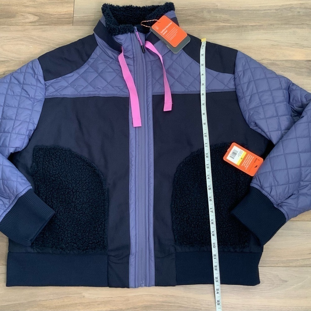 BASS OUTDOOR QUILTED-TRIM ZIP BOMBER JACKET IN HERON MULTI - Picture 5 of 8